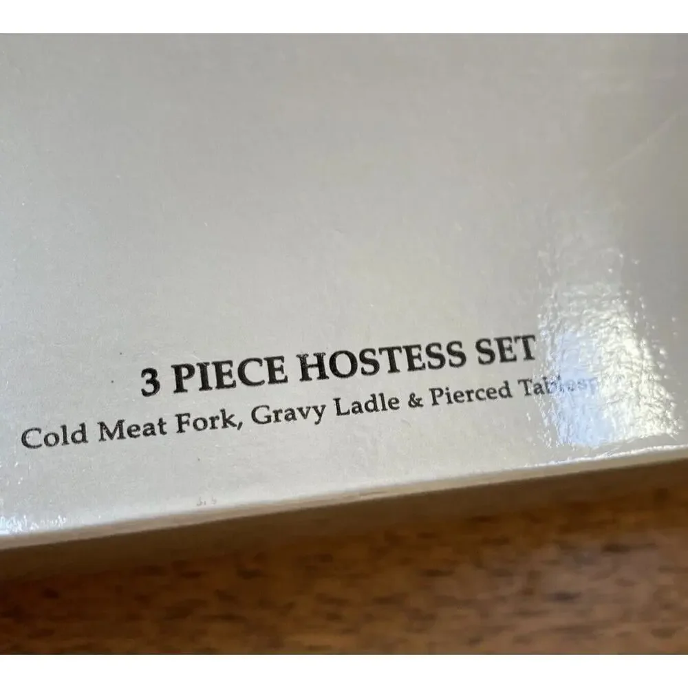 Gorham Argento 3-Piece Hostess Serving Set 18/10 Stainless Flatware NEW In Box